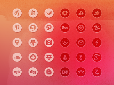 Basic Social Icon Set icon iconset media social