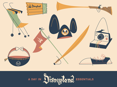 The Essentials of A Day in Disneyland Illustration disney disneyland essentialsof illustration mickey mouse