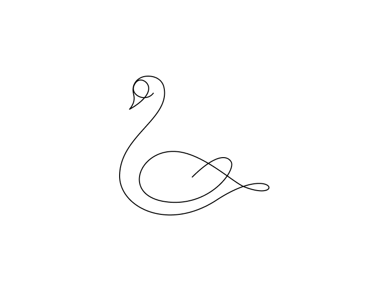 Swan rogie king bird swan deer illustration monoweight