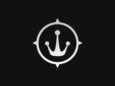 Logo compass crown decoste king logo nautical water
