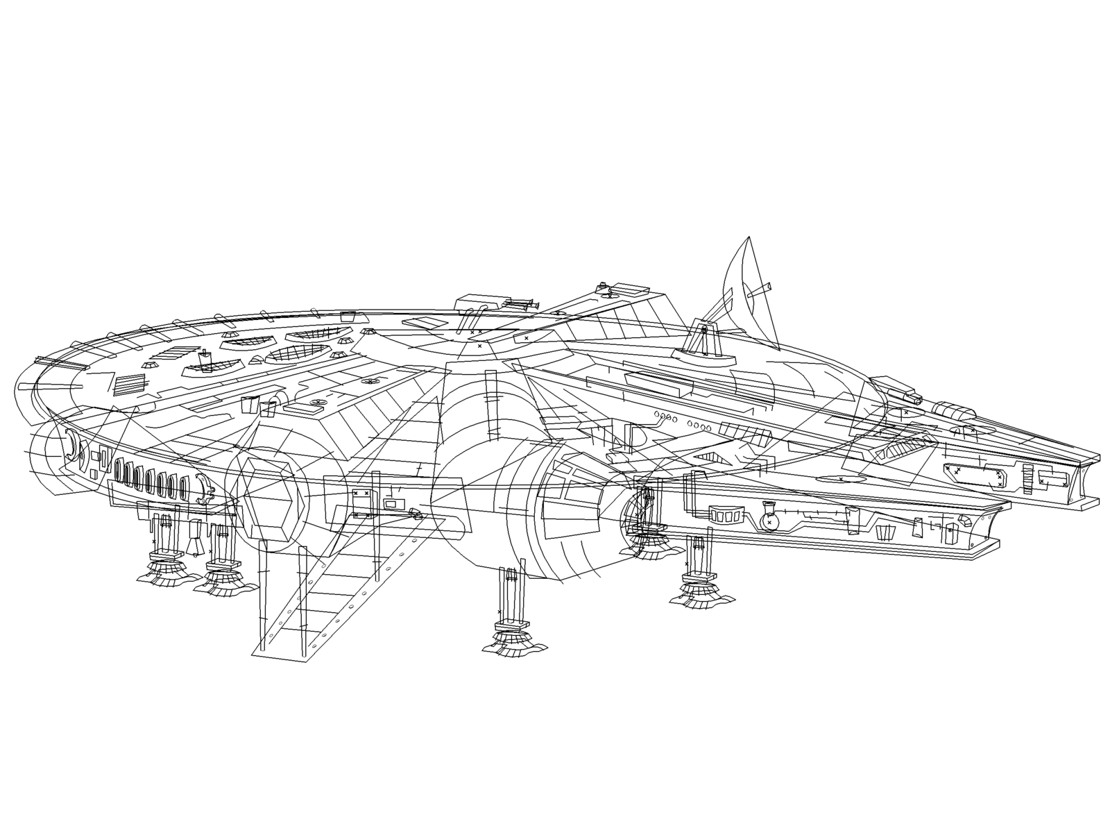Millenium Falcon by Jetpacks and Rollerskates on Dribbble
