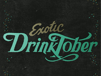 Drinktober Type drinktober inktober lettering type