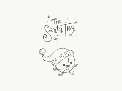 Santa Trot art dribbble sketch