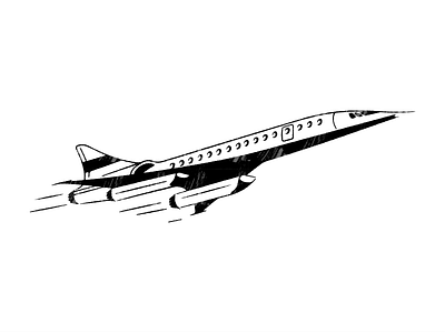 Boom art boom icon illustration jet minimal plane retro vector