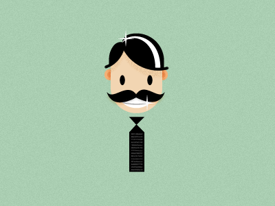 Dapper dapper illustration man mustache