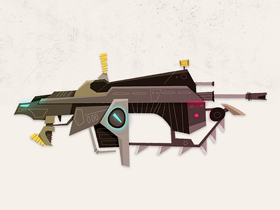 Epic Armory: Lancer 2 pieces epic armory epicarmory gears of war gun illustration lancer