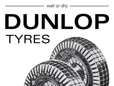 Dunlop Tyres ad ad dunlop old newspaper rework tires tyres