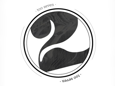 Too Seven lettering logo two