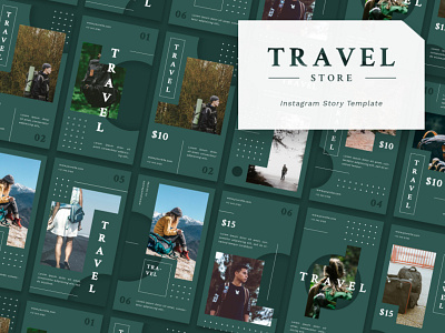 Travel Store - Instagram Story behance design feed graphic hiking illustration illustrator instagram photoshop story template travel travelling trend ui