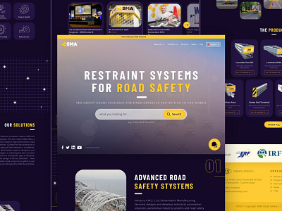 Web Design - Road Safety behance design graphic graphic design photoshop professional road trend ui web design website