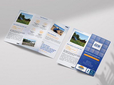 Trifold Brochure - Solar Electric behance branding brochure clean design graphic design illustrator indesign modern photoshop solar template trifold