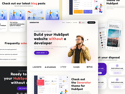 Web Design - HubSpot behance branding clean design dribbble figma graphic graphic design layout modern photoshop trend ui web web design website