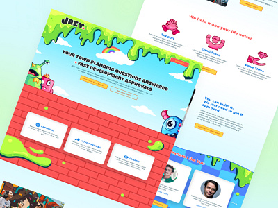 Web Design - Fun & Professional Website animation behance design figma fun graphic graphic design illustration layout monster photoshop product professional slime trend ui ux web website