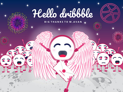 Hello Dribbble ! behance first shot firstshot hello dribbble hellodribbble illustration illustrator ui ux