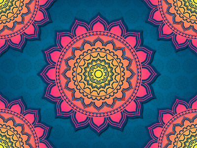 Yellow Background Mandala designs, themes, templates and downloadable  graphic elements on Dribbble