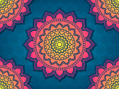 Colorful Mandala Background design by Minhaj Mithun on Dribbble