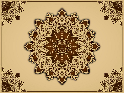 Arabian Mandala Background Design