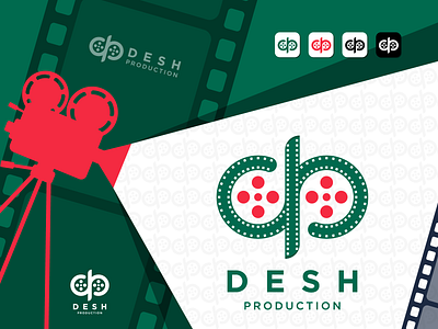 Desh Production bd logo branding desh logo desh production logo dp logo film logo logo logo design movie logo production logo vector