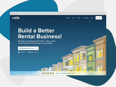 Desktop Landing Page Trintals desktop design real estate ui design ux design