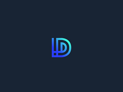 D initial logo