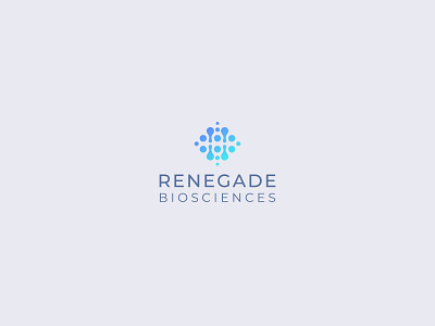 Renegade Biosciences gradient logo design