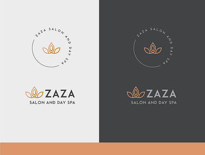 zaza beauty branding branding identity flat illustration logo logo design