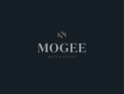 MOGEE branding design flat logo logo design