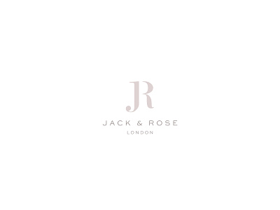Jack & Rose London art branding identity design flat initial initial letter logo logo logo design