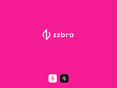 zzbra branding branding identity flat initial logo logo logo design shopping app