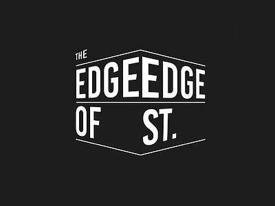 Edge of Edge St. Brewery branding graphic design logo logo design