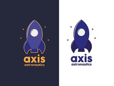 Rocketship Logo astronautics axis dailylogochallenge launch rocket rocketship stars