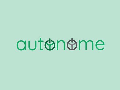 Autonome - Driverless Car Logo Design autonomous car dailylogochallenge driverless car logo