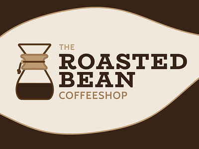 The Roasted Bean Coffeeshop chemex coffee coffeeshop dailylogochallenge logo