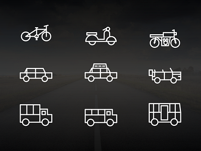 Transportation Icon app dailyui design flat graphic icon illustration logo minimal transport ui ux vector web website