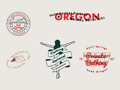 Logo Study - Hot Springs Oregon branddesign branding logo logodesign logodesigner oregon