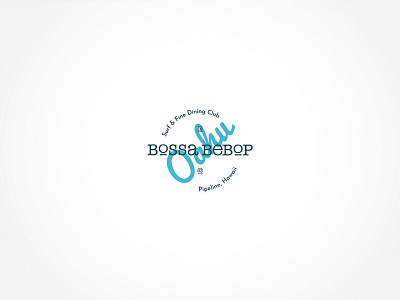 Logo Design for a Surf Bar, Bossa Bebop bar bar branding brand design brand identity cafe coastal logo logodesign restaurant restaurant branding restaurant logo sea summer summer design surfbar surfing