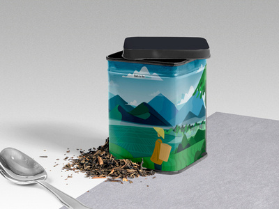 Packaging Illustration illustration illustration design package packaging packaging design tea packaging