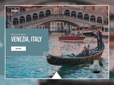 30 Days of Web Design Travel Theme design hero section italy landing design travel venezia web webdesign