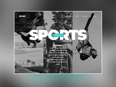 30 Days of Web Design : Sports activity design hero section outdoors sports uidesign webdesign website design websites