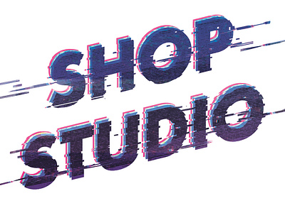 Shop Studio adobe design font fun glitch photoshop poster type