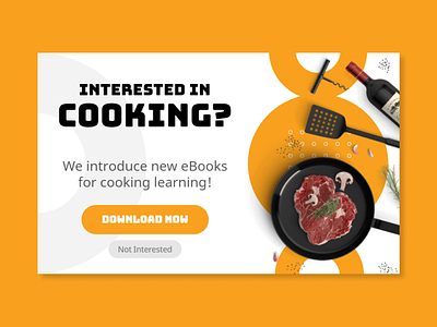 Cooking eBook popup example