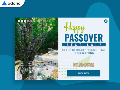 Passover Day promotion popup example