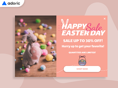 Happy Easter Promotion Popup Example