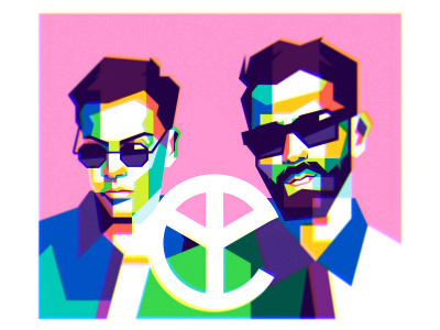 WPAP Yellow claw cartoon design illustration pop art vector wpap