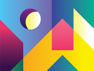 Abstract Shape Gradient 3 abstract art coloful design dribbble gradient illustration pop art poster shape vector