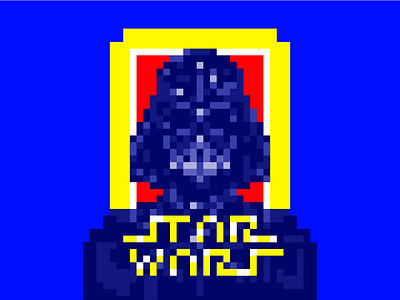 Star Wars Pixel 8bit affinity art cartoon darth vader design dribbble illustration pixel pixel art pop art star wars