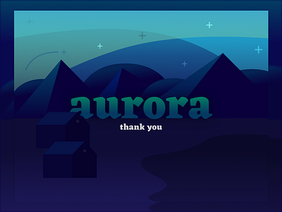 Aurora - Northern Light aurora aurora borealis design illustration northern lights typography vector