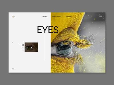 Human iris design minimal typography ui ux web webdesign website