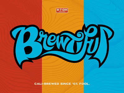 Brewtiful beer branding branding hand lettering lettering logo