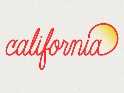 Sweet California - Improved california practice script thick lines